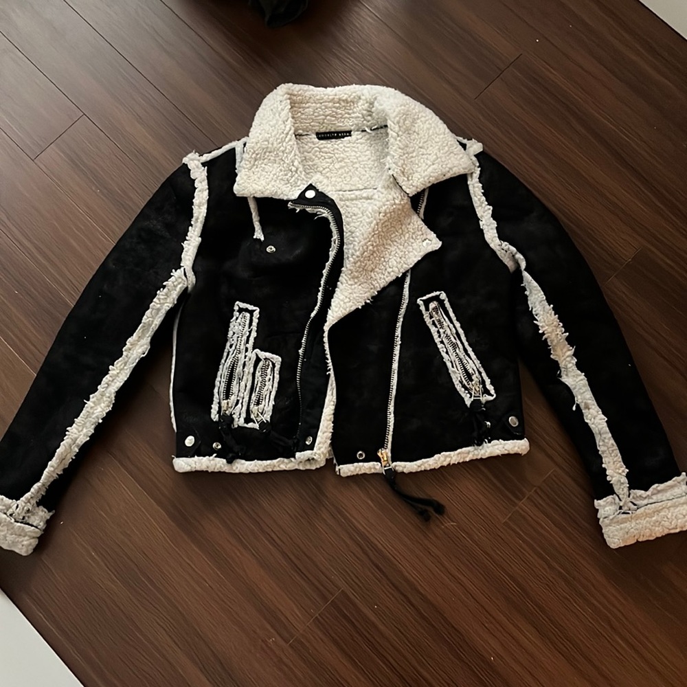 BROOKLYN KARMA SHEARLING LINED JACKET